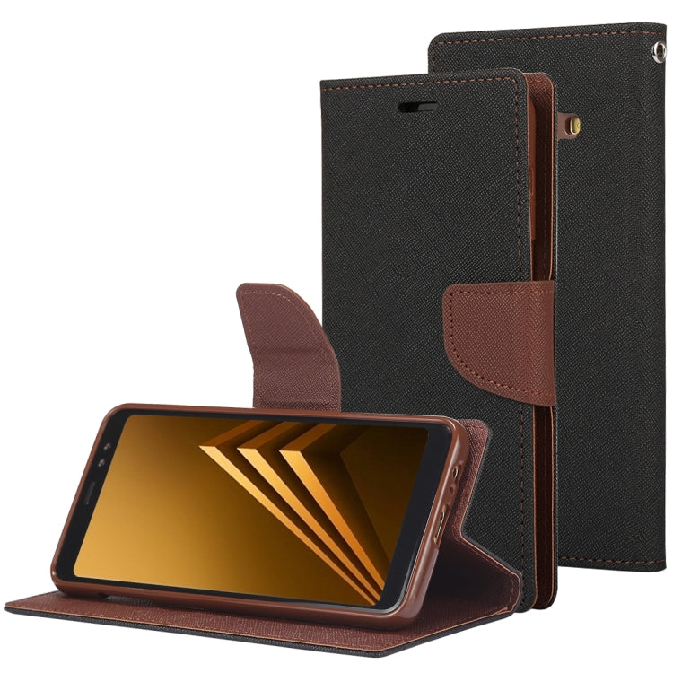 GOOSPERY FANCY DIARY Horizontal Flip PU Leather Case for Galaxy A8+