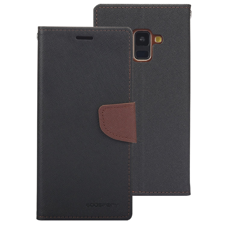 GOOSPERY FANCY DIARY Horizontal Flip PU Leather Case for Galaxy A8+