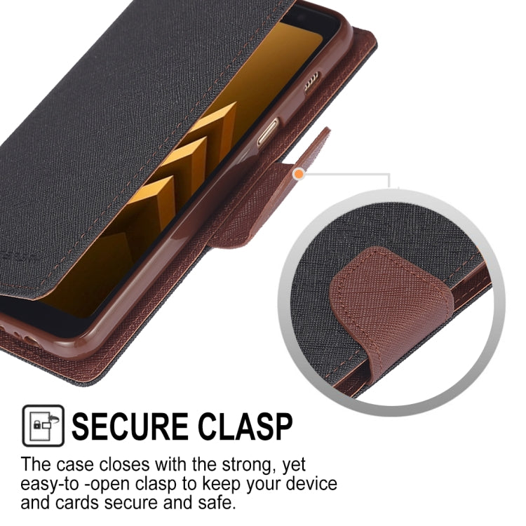 GOOSPERY FANCY DIARY Horizontal Flip PU Leather Case for Galaxy A8+