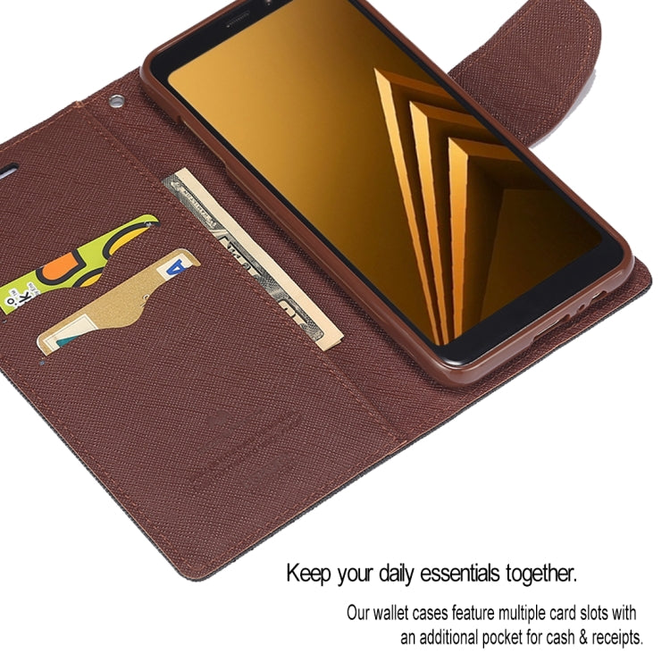 GOOSPERY FANCY DIARY Horizontal Flip PU Leather Case for Galaxy A8+