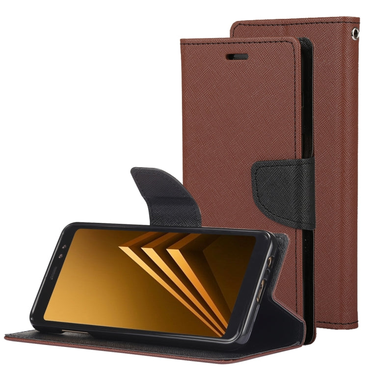 GOOSPERY FANCY DIARY Horizontal Flip PU Leather Case for Galaxy A8+