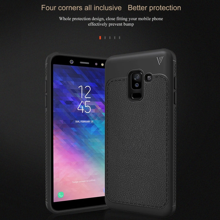 Lenuo Leshen Series Litchi Texture TPU Case for Galaxy A6+ (2018)