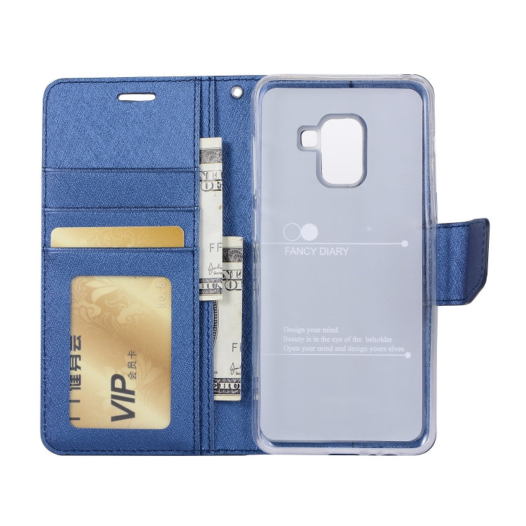 Silk Texture Horizontal Flip Leather Case for Galaxy A6 (2018), with Holder & Card slots & Wallet & Photo Frame
