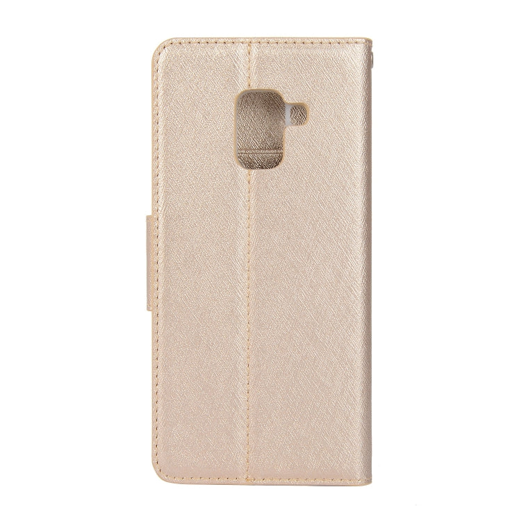 Silk Texture Horizontal Flip Leather Case for Galaxy A6 (2018), with Holder & Card slots & Wallet & Photo Frame