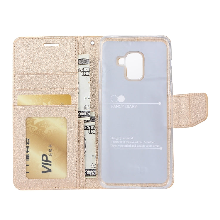 Silk Texture Horizontal Flip Leather Case for Galaxy A6 (2018), with Holder & Card slots & Wallet & Photo Frame