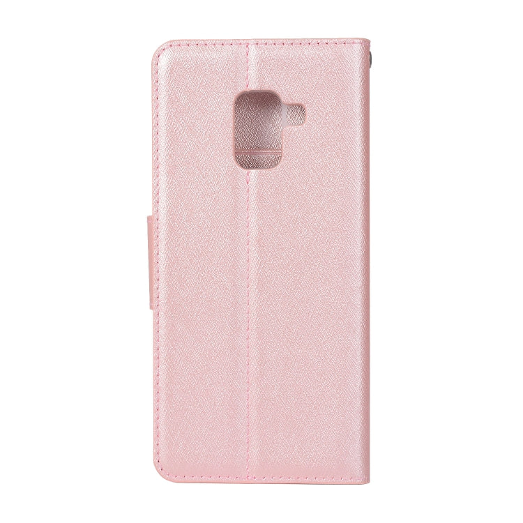 Silk Texture Horizontal Flip Leather Case for Galaxy A6 (2018), with Holder & Card slots & Wallet & Photo Frame