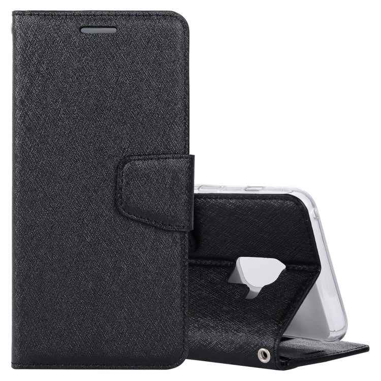 Silk Texture Horizontal Flip Leather Case for Galaxy A6+ (2018), with Holder & Card slots & Wallet & Photo Frame