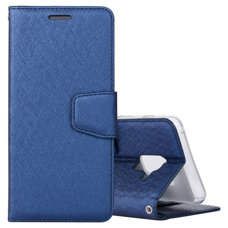 Silk Texture Horizontal Flip Leather Case for Galaxy A6+ (2018), with Holder & Card slots & Wallet & Photo Frame