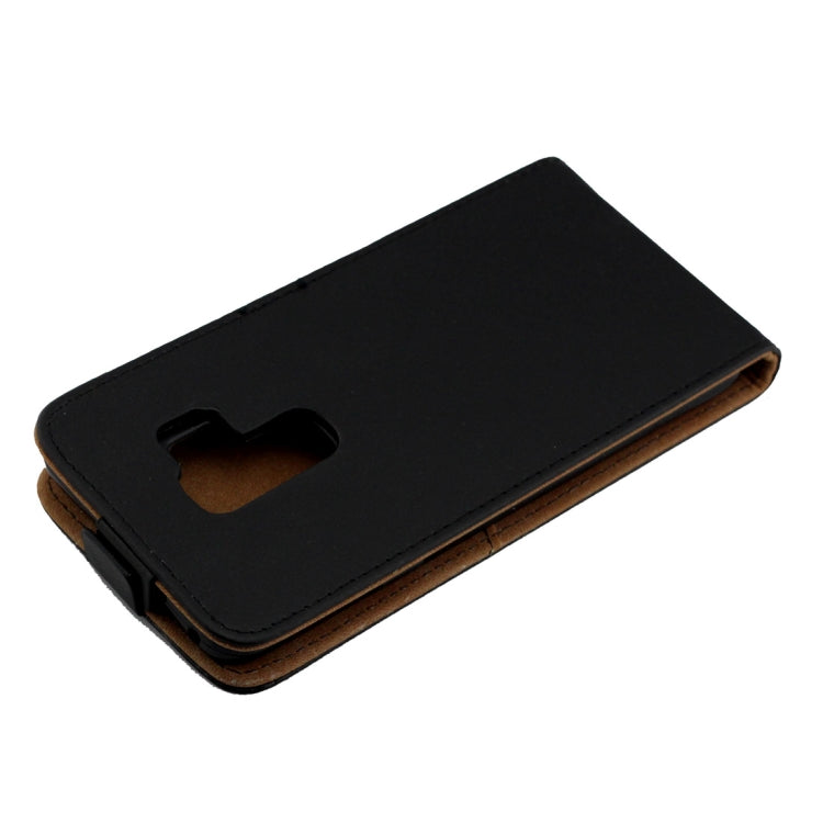 Business Style Vertical Flip TPU Leather Case  for Galaxy S9 , with Card Slot (Black)