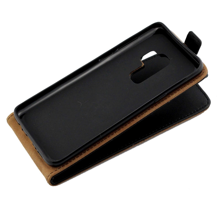 Business Style Vertical Flip TPU Leather Case  for Galaxy S9 , with Card Slot (Black)