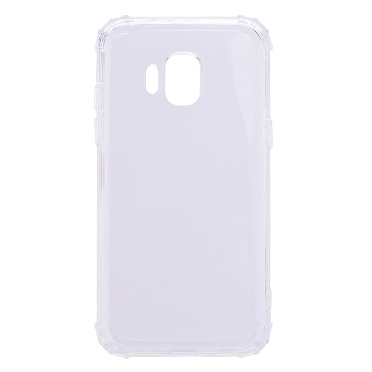Simple Style TPU Hockproof Protective Cover Case for Galaxy J2 Pro (2018) (Transparent)