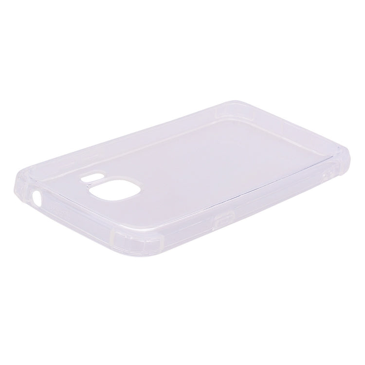 Simple Style TPU Hockproof Protective Cover Case for Galaxy J2 Pro (2018) (Transparent)