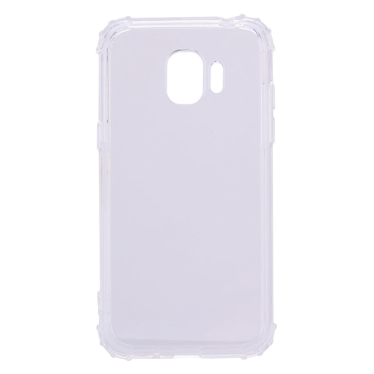 Simple Style TPU Hockproof Protective Cover Case for Galaxy J2 Pro (2018) (Transparent)