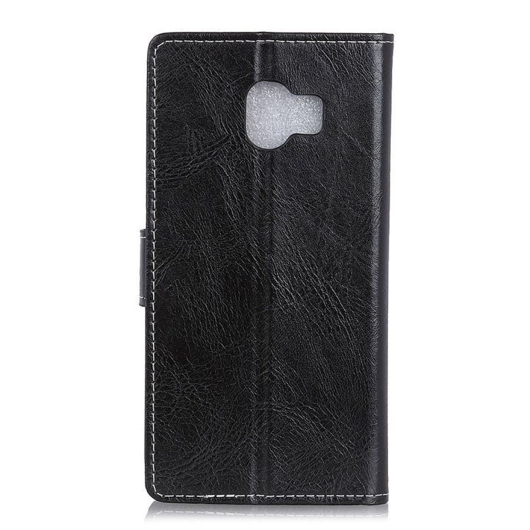 Retro Crazy Horse Texture Horizontal Flip Leather Case for Galaxy J4 (2018)