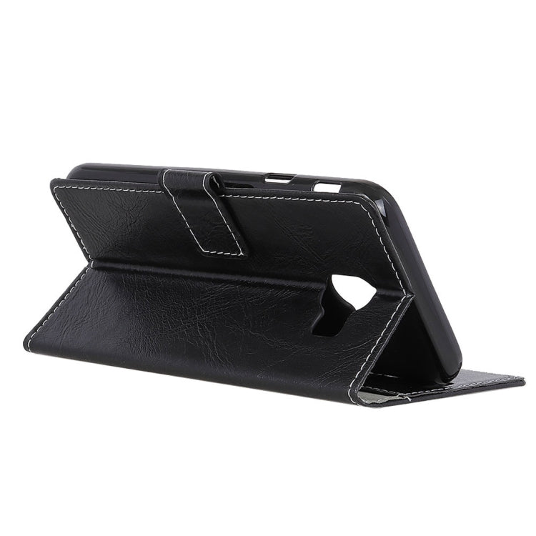 Retro Crazy Horse Texture Horizontal Flip Leather Case for Galaxy J4 (2018)