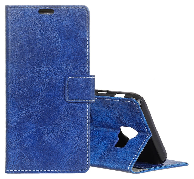 Retro Crazy Horse Texture Horizontal Flip Leather Case for Galaxy J4 (2018)