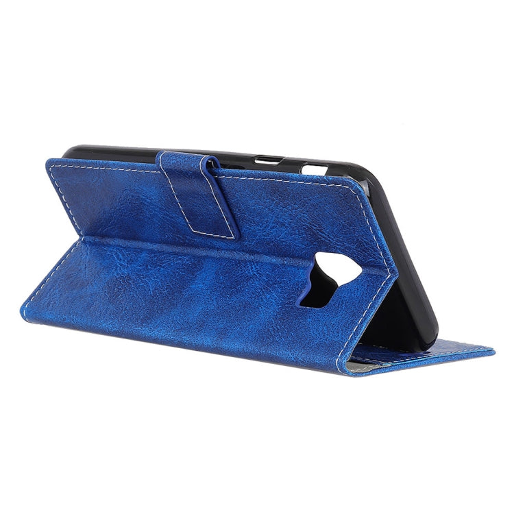 Retro Crazy Horse Texture Horizontal Flip Leather Case for Galaxy J4 (2018)