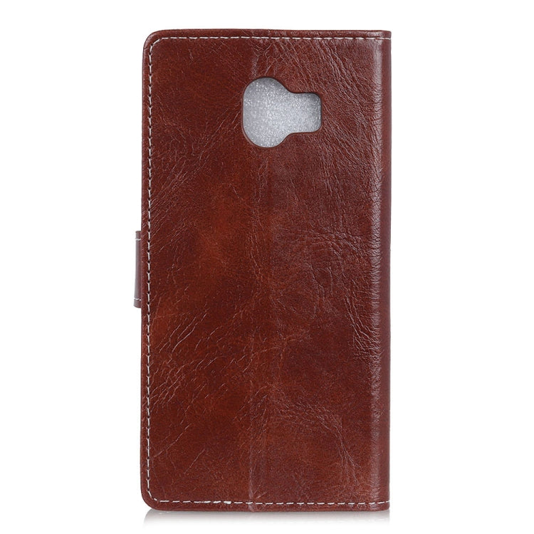 Retro Crazy Horse Texture Horizontal Flip Leather Case for Galaxy J4 (2018)
