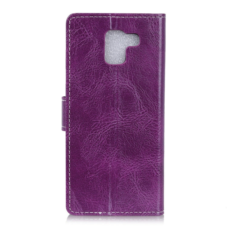 Retro Crazy Horse Texture Horizontal Flip Leather Case for Galaxy J6 (2018)(EU Version), with Holder & Card Slots & Wallet & Photo Frame