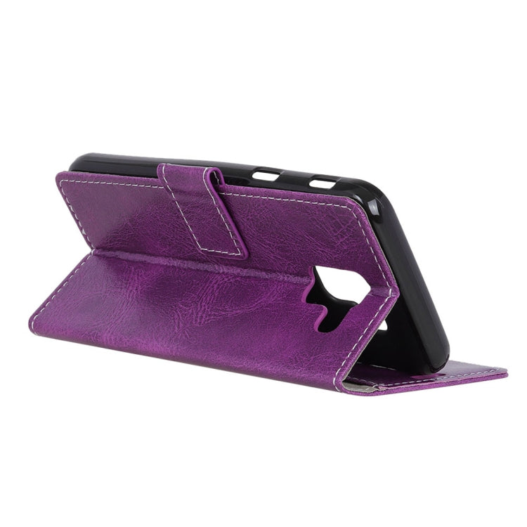 Retro Crazy Horse Texture Horizontal Flip Leather Case for Galaxy J6 (2018)(EU Version), with Holder & Card Slots & Wallet & Photo Frame