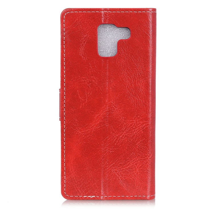 Retro Crazy Horse Texture Horizontal Flip Leather Case for Galaxy J6 (2018)(EU Version), with Holder & Card Slots & Wallet & Photo Frame