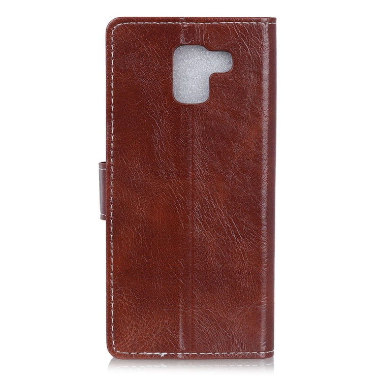 Retro Crazy Horse Texture Horizontal Flip Leather Case for Galaxy J6 (2018)(EU Version), with Holder & Card Slots & Wallet & Photo Frame