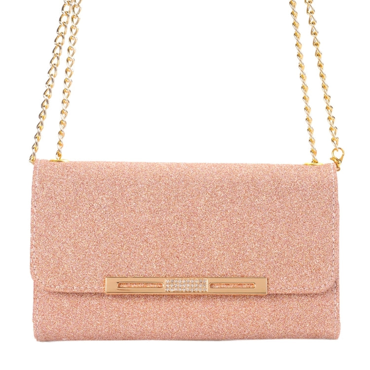 Glitter 2 in 1 Wallet Style Detachable Leather Case Shoulder Chain Bag with Card Slots for Galaxy S7 / G930