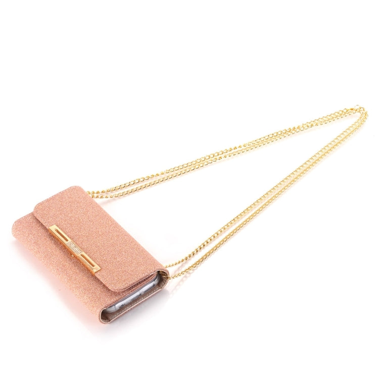 Glitter 2 in 1 Wallet Style Detachable Leather Case Shoulder Chain Bag with Card Slots for Galaxy S7 / G930