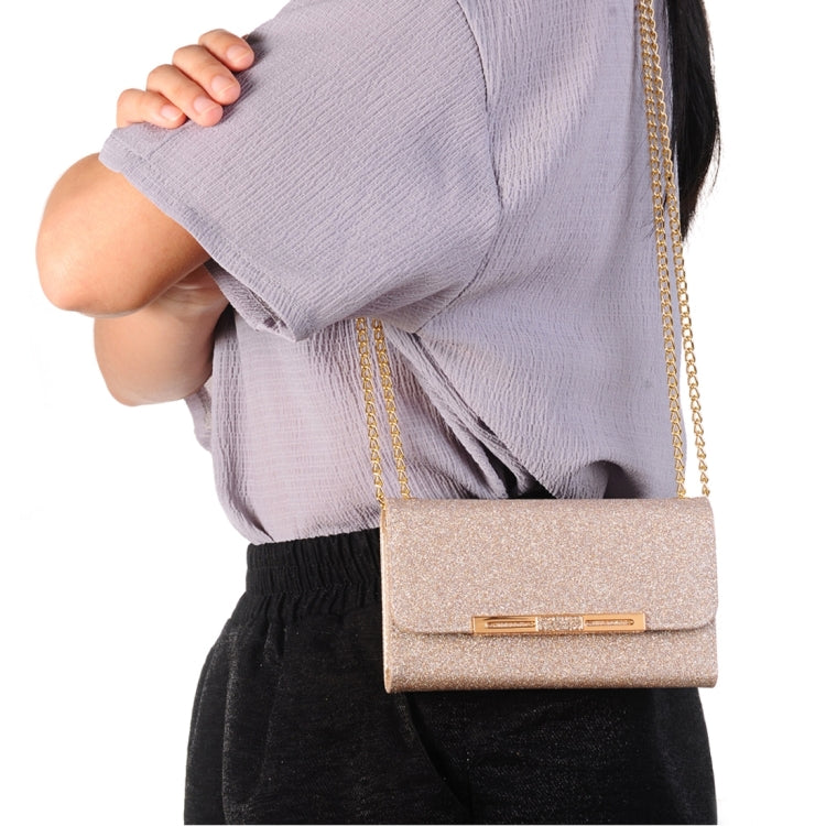 Glitter 2 in 1 Wallet Style Detachable Leather Case Shoulder Chain Bag with Card Slots for Galaxy S7 / G930