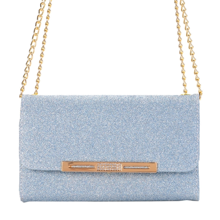 Glitter 2 in 1 Wallet Style Detachable Leather Case Shoulder Chain Bag with Card Slots for Galaxy S7 / G930