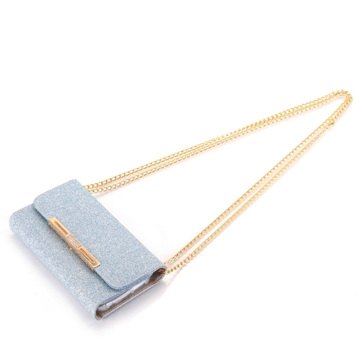 Glitter 2 in 1 Wallet Style Detachable Leather Case Shoulder Chain Bag with Card Slots for Galaxy S7 / G930