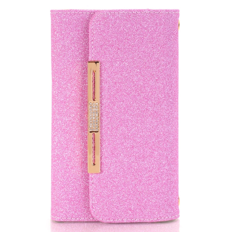 Glitter 2 in 1 Wallet Style Detachable Leather Case Shoulder Chain Bag with Card Slots for Galaxy S7 / G930