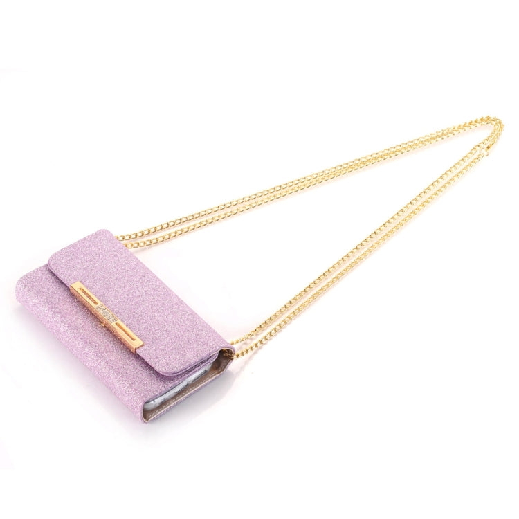 Glitter 2 in 1 Wallet Style Detachable Leather Case Shoulder Chain Bag with Card Slots for Galaxy S7 / G930