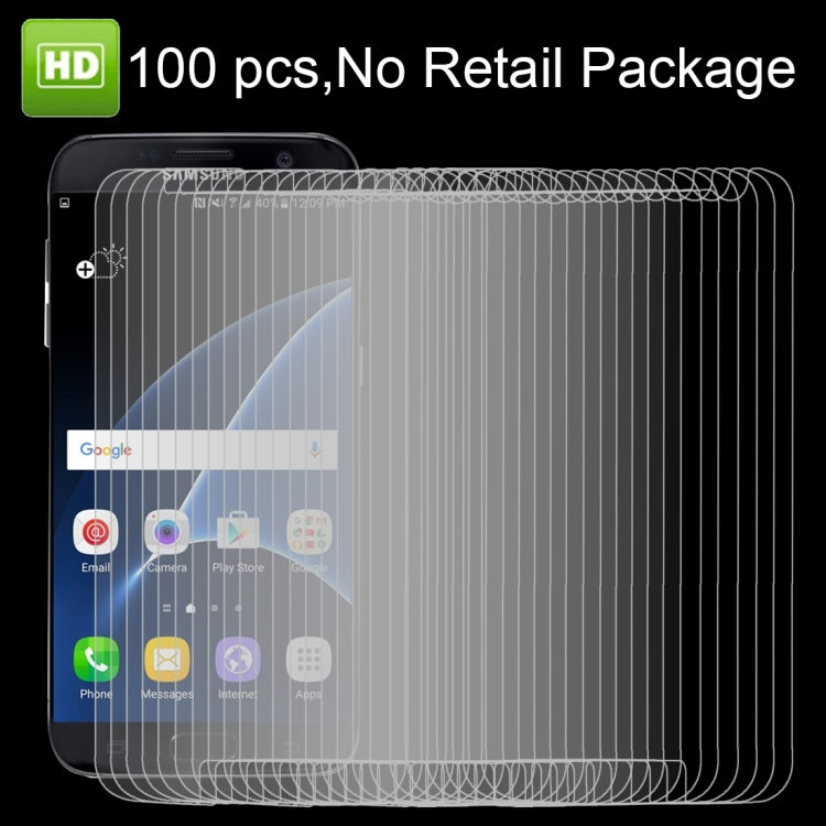 100 PCS For Galaxy S7 / G930 HD Non-full Screen Protector, No Retail Package