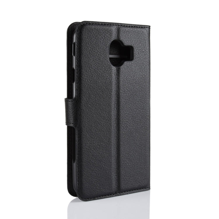 Litchi Texture Horizontal Flip Leather Case for Galaxy J4 (2018) (EU Version), with Wallet & Holder & Card Slots