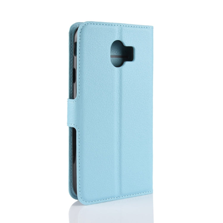 Litchi Texture Horizontal Flip Leather Case for Galaxy J4 (2018) (EU Version), with Wallet & Holder & Card Slots