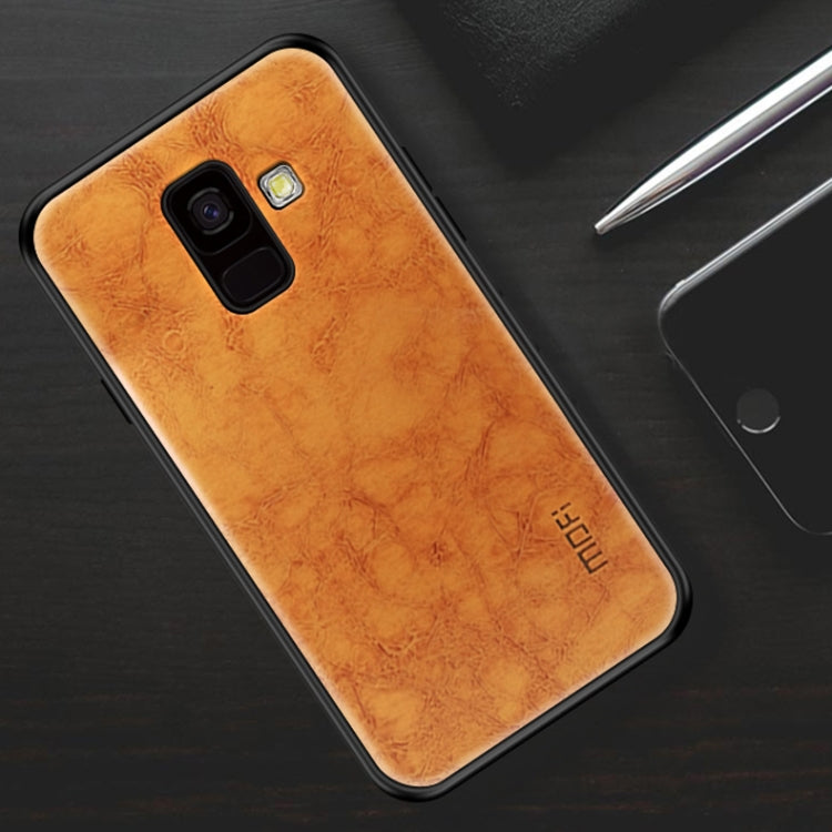 MOFI Shockproof PU Paste PC Case for Galaxy A6 (2018)