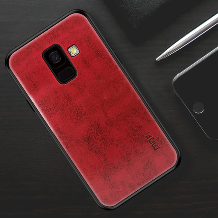 MOFI Shockproof PU Paste PC Case for Galaxy A6 (2018)