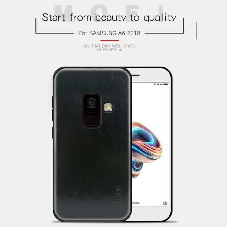 MOFI Shockproof PU Paste PC Case for Galaxy A6 (2018)