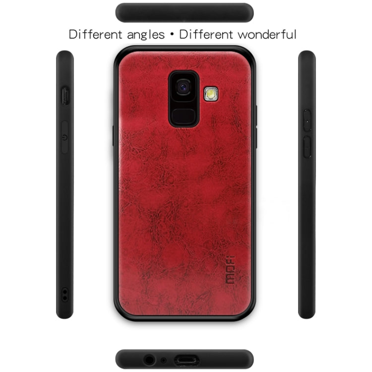 MOFI Shockproof PU Paste PC Case for Galaxy A6 (2018)