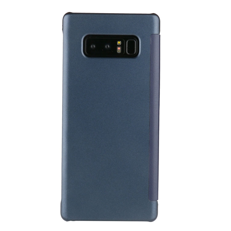 For Galaxy Note 8 UV Style PC + PVC High Transparency Frosted Horizontal Flip Leather Case with SmartStay