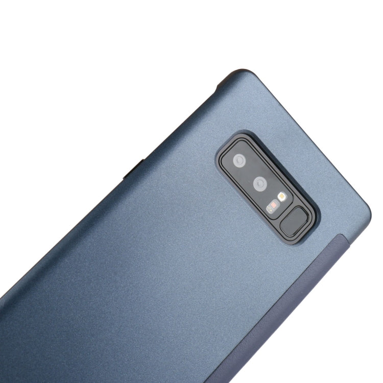 For Galaxy Note 8 UV Style PC + PVC High Transparency Frosted Horizontal Flip Leather Case with SmartStay