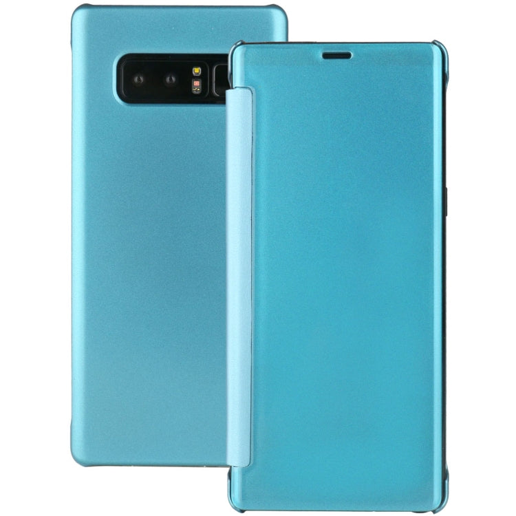 For Galaxy Note 8 UV Style PC + PVC High Transparency Frosted Horizontal Flip Leather Case with SmartStay