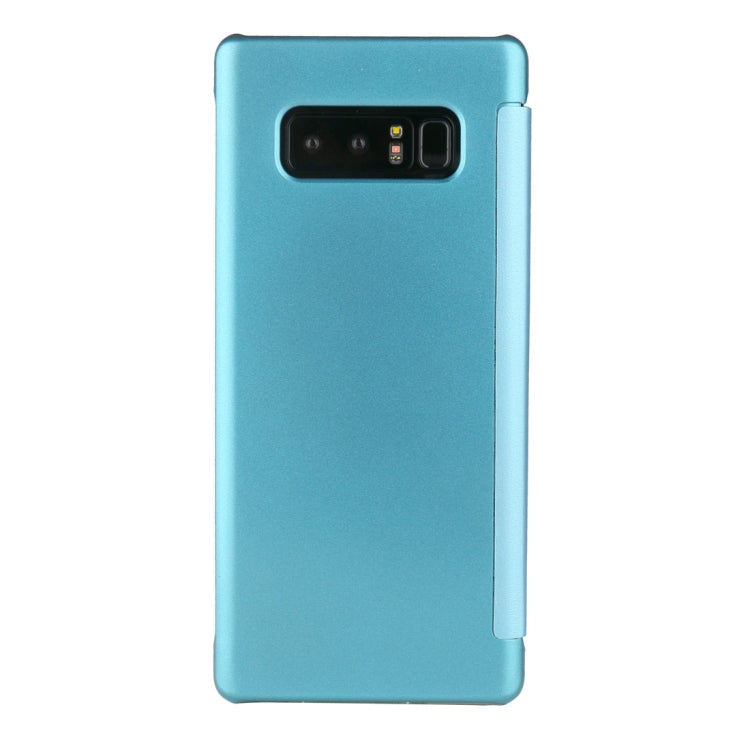For Galaxy Note 8 UV Style PC + PVC High Transparency Frosted Horizontal Flip Leather Case with SmartStay