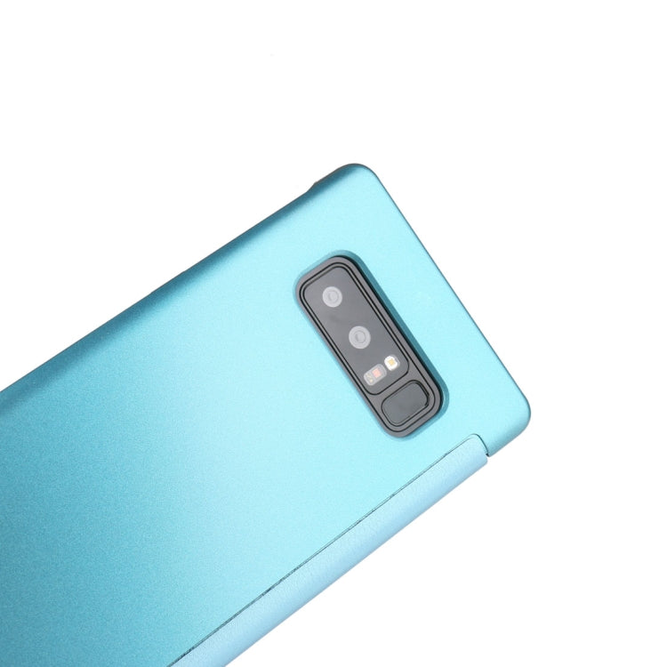 For Galaxy Note 8 UV Style PC + PVC High Transparency Frosted Horizontal Flip Leather Case with SmartStay