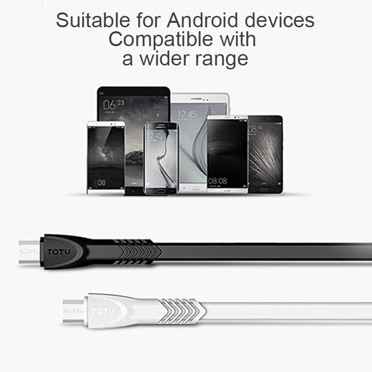 TOTUDESIGN 1m 2.1A TPE USB to Micro USB Data Sync Charge Cable, For Galaxy, Huawei, Xiaomi, LG, HTC and Other Smart Phones