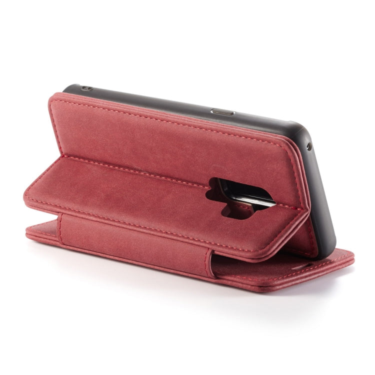 CaseMe H2 Litchi Texture Horizontal Flip Detachable Magnetic Case for Galaxy S9+, with Card Slots & Lanyard