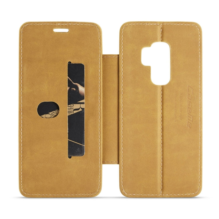 CaseMe H2 Litchi Texture Horizontal Flip Detachable Magnetic Case for Galaxy S9+, with Card Slots & Lanyard