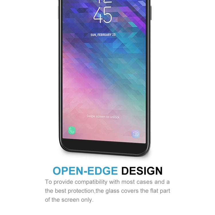 100 PCS 0.26mm 9H 2.5D Tempered Glass Film for Galaxy A6+ (2018)