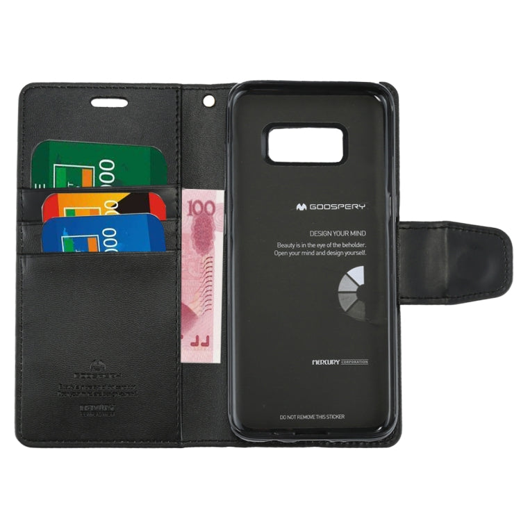 GOOSPERY SONATA DIARY Series for Galaxy S8 / G950 Simulation Skin Horizontal Flip Leather Case with Holder & Card Slots & Wallet